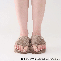 ■スパルーチェ フットケア スリッパ グレージュ M〜Lサイズ