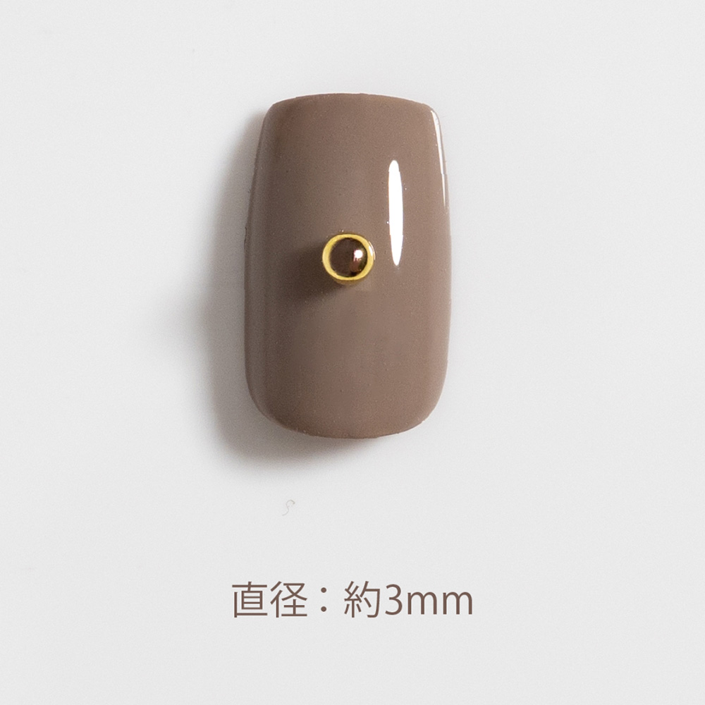 エメナ アートパーツ ローリングボール ゴールド 3mm 60個 E-AP020