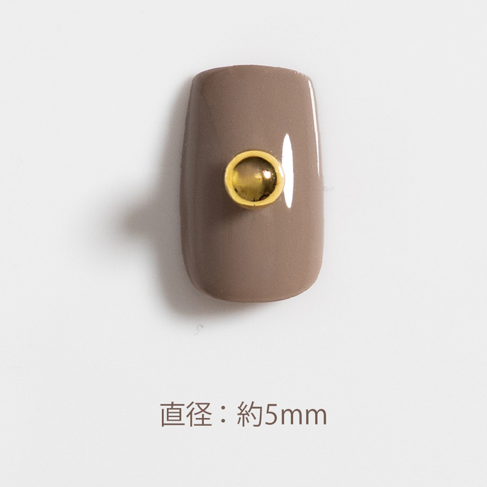 エメナ アートパーツ ローリングボール ゴールド 5mm 20個 E-AP022