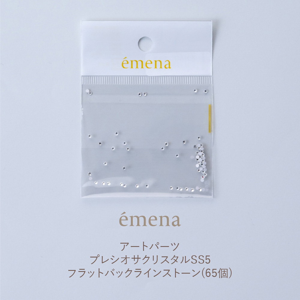 エメナ プレシオサ クリスタルSS5 フラットバックラインストーン 65P E-APS035