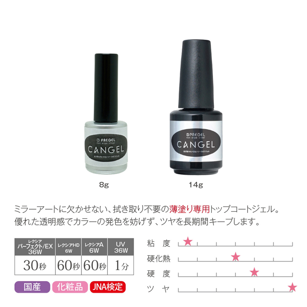 PREGEL ノンワイプクリア キャンジェル 8g