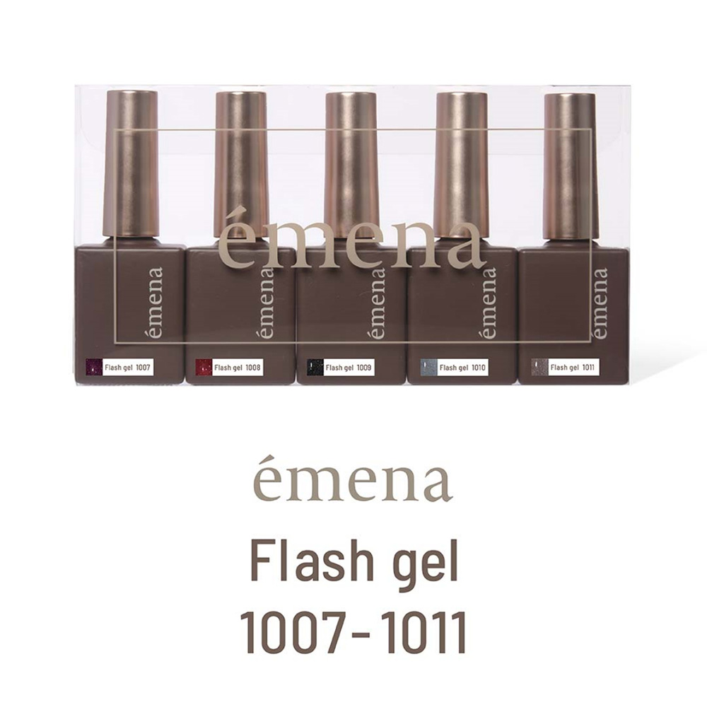 エメナ フラッシュジェル 8g 5色セット 1007-1011 EMENA-FL5B