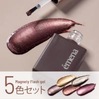 エメナ マグネティフラッシュジェル 8g 5色セット 1300-1304 EMENA-MF5A