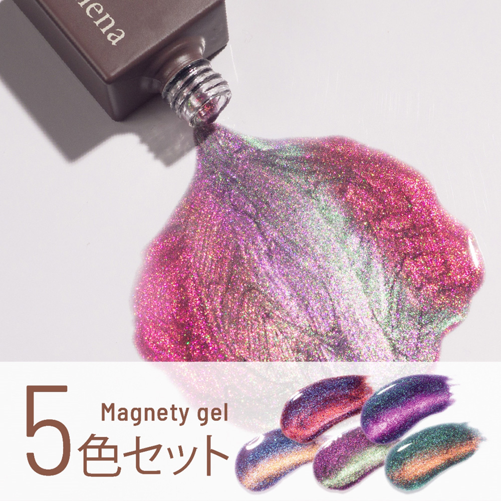 エメナ マグネティジェル 8g 5色セット 0521-0525 EMENA-MG5M