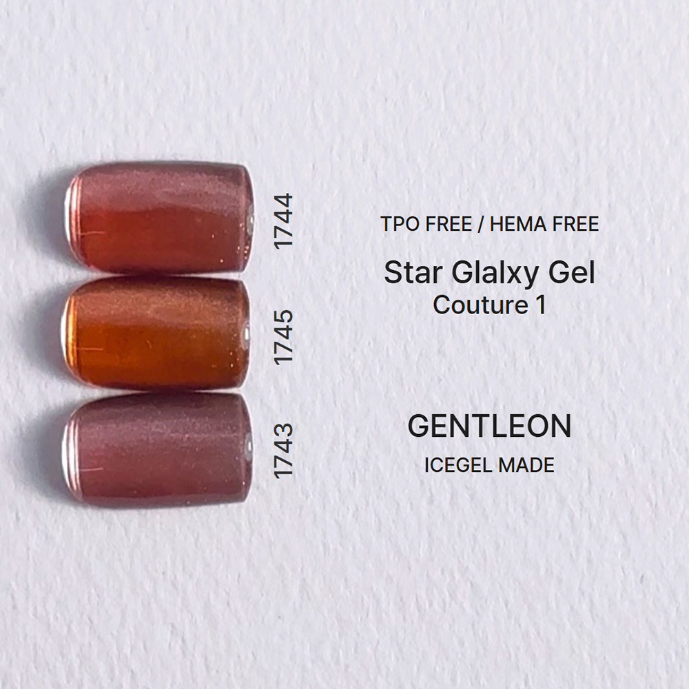 ICE GEL ジェントロン スターギャラクシージェル クチュール 3g 1744 シェンナ