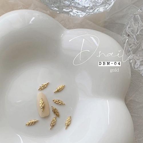 D.nail デコパーツ DBM-04 13×4mm 10P ゴールド #888