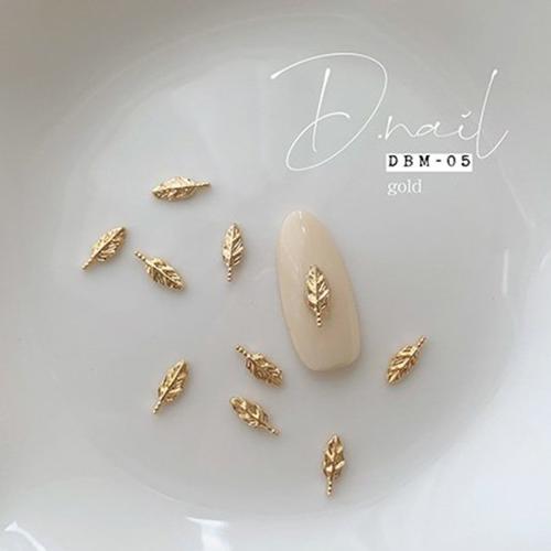 D.nail デコパーツ DBM-05 8.5×3mm 10P ゴールド #889