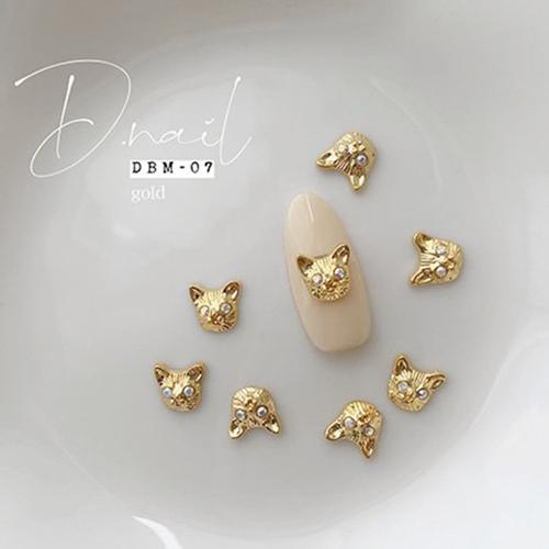 D.nail デコパーツ DBM-07 8×8mm 5P ゴールド #891