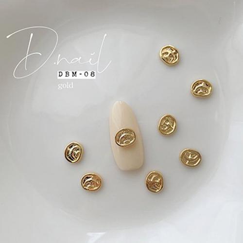 D.nail デコパーツ DBM-08 7×6mm 10P ゴールド #892