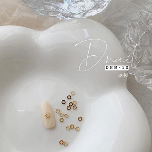 D.nail デコパーツ DBM-12 3×3mm 10P ゴールド #896