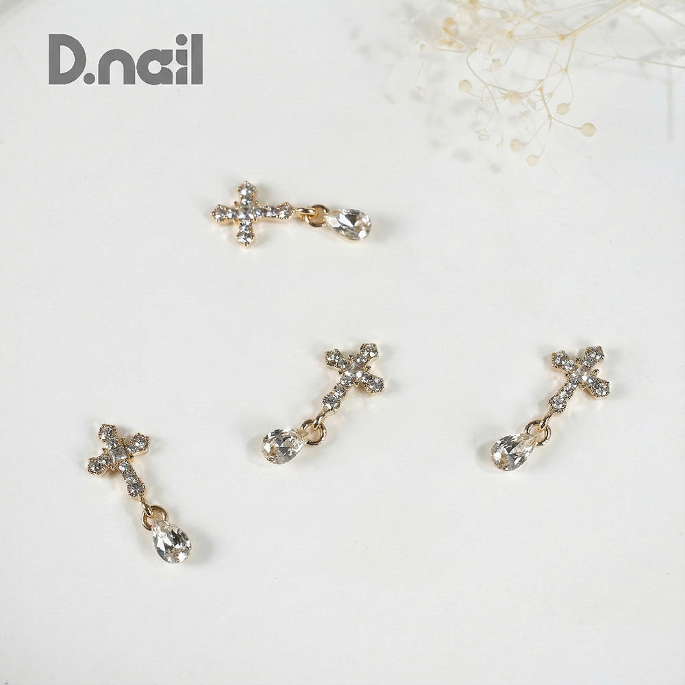 D.nail ファンシーコレクション クロス ゴールド 2P #8916