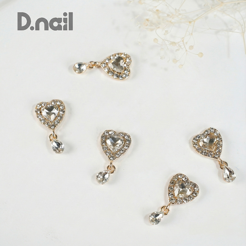 D.nail ファンシーコレクション ハート ゴールド 2P #8911