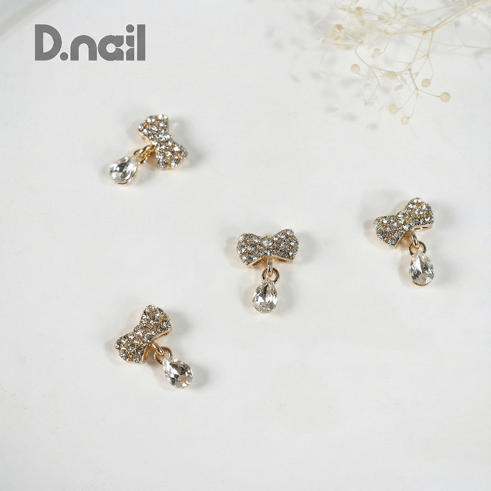 D.nail ファンシーコレクション リボン ゴールド 2P #8913