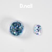 D.nail フレアバブルグリッター 1g 04 #8902 スカイブルー