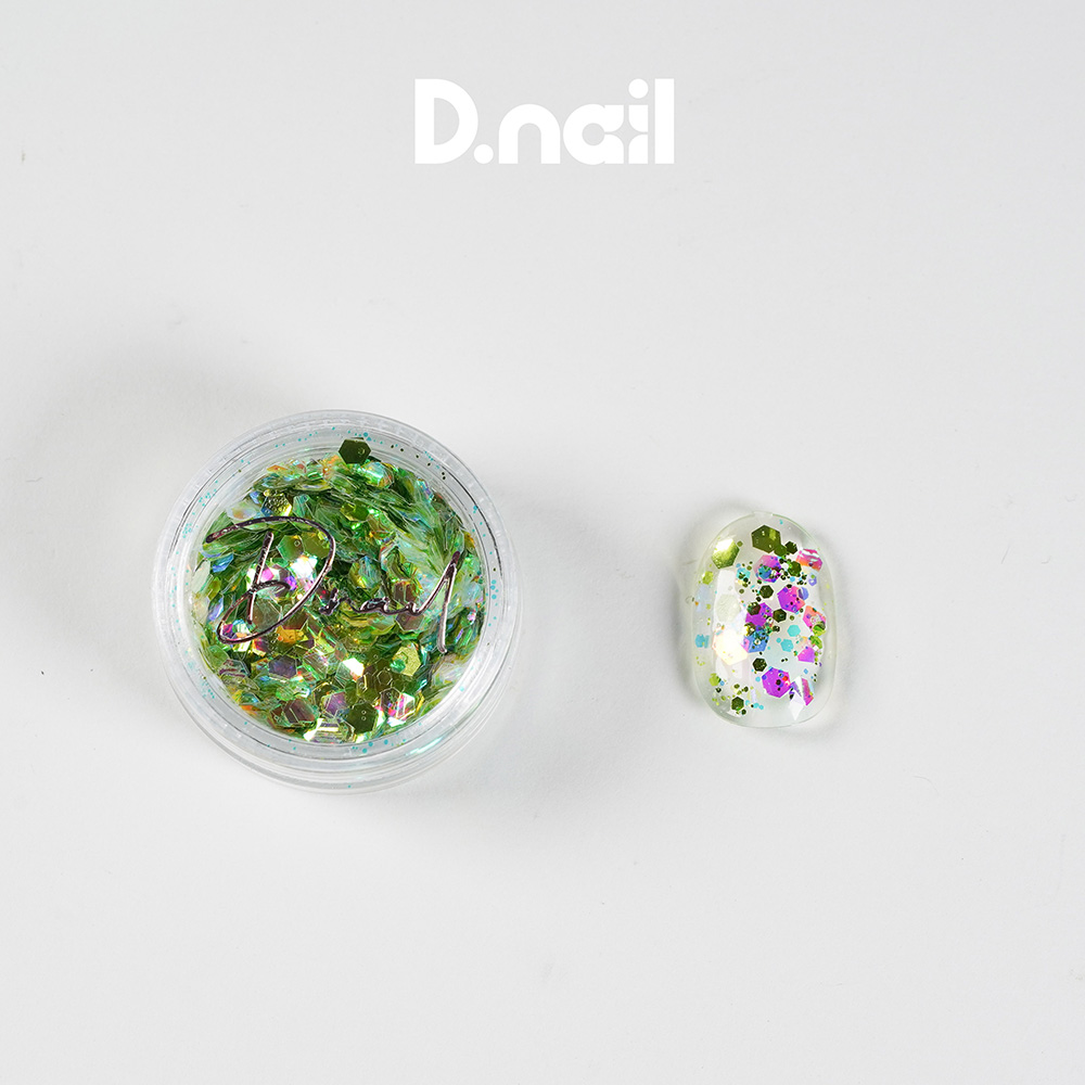 D.nail フレアバブルグリッター 1g 06 #8904 ミントグロウ