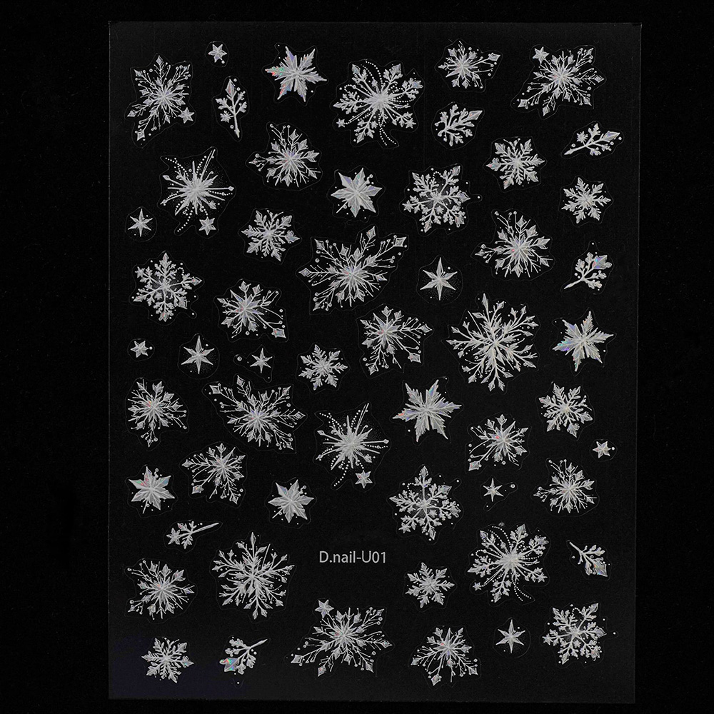 D.nail 雪の結晶シール U01 #7293