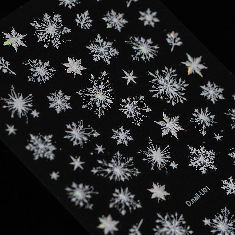 D.nail 雪の結晶シール U01 #7293