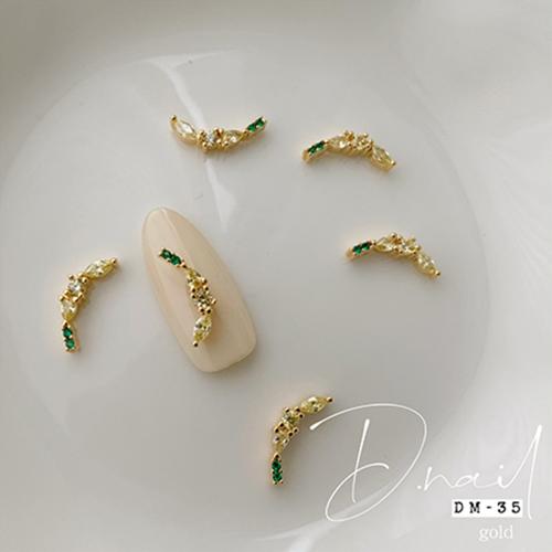 D.nail ジュエリービジューパーツ DM-35 13×3mm 2P バナナ #756