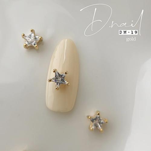 D.nail ジュエリービジューパーツ DM-19 7×7mm 2P #641