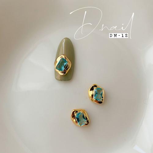 D.nail ジュエリービジューパーツ DM-12 10.45×8.42mm 2P #601