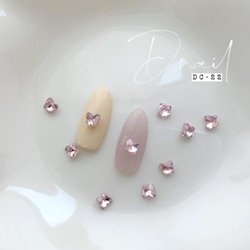 D.nail デコレーションストーン DC-22 5×5mm 蝶々ピンク #929