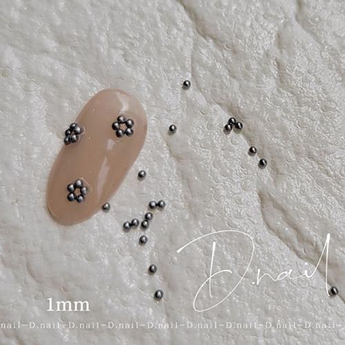 D.nail ビジューパール グレー 1mm 50P #693