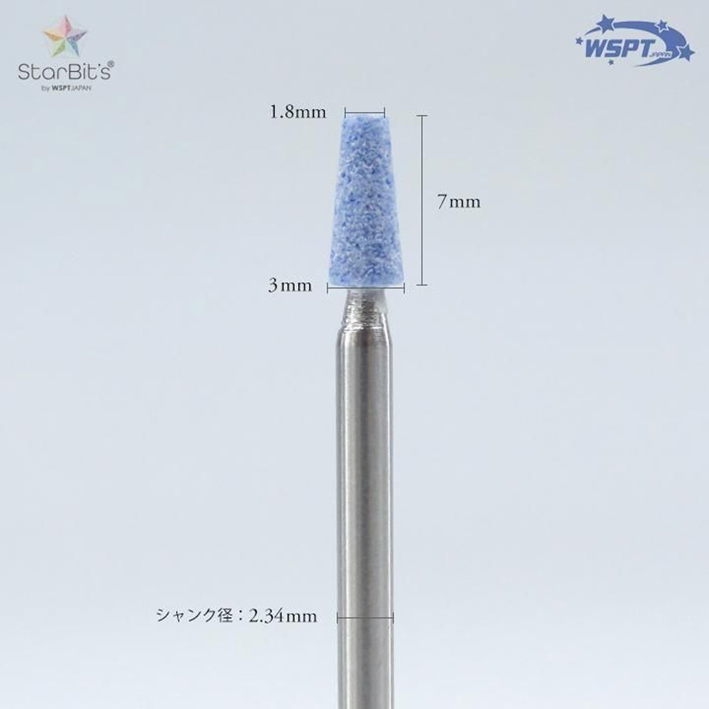 ●WSPT JAPAN ブルーポイントテーパー中#180 3本セット 砥石ビット BC61061