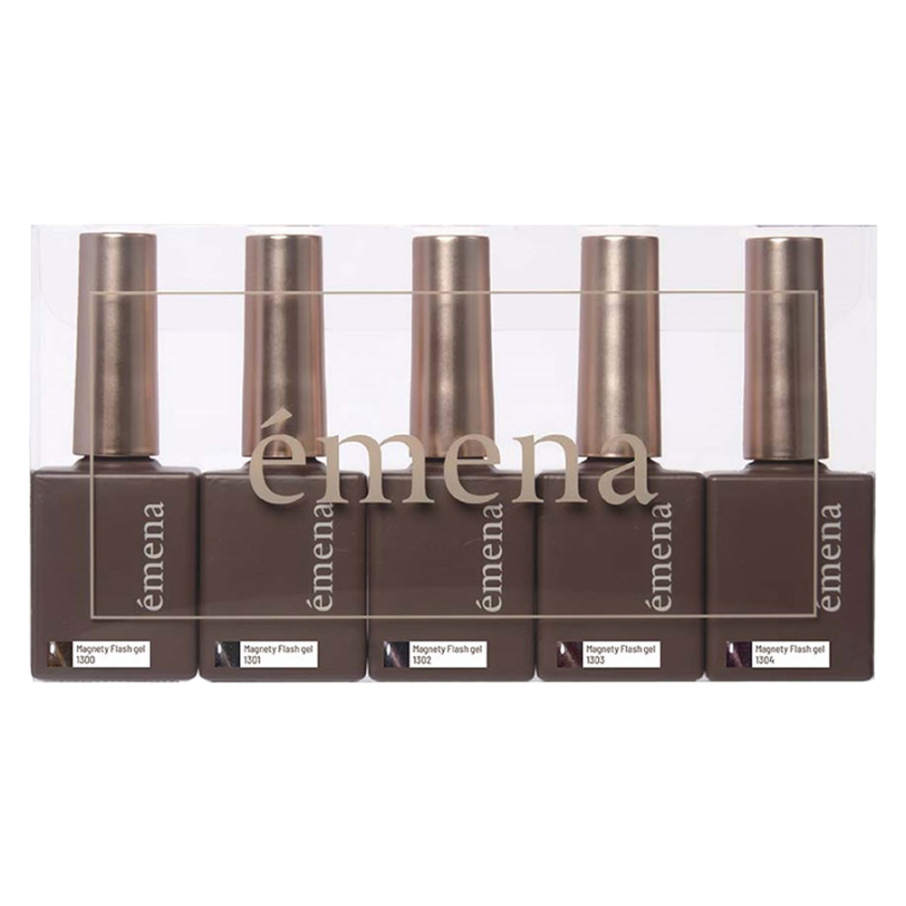 エメナ マグネティフラッシュジェル 8g 5色セット 1300-1304 EMENA