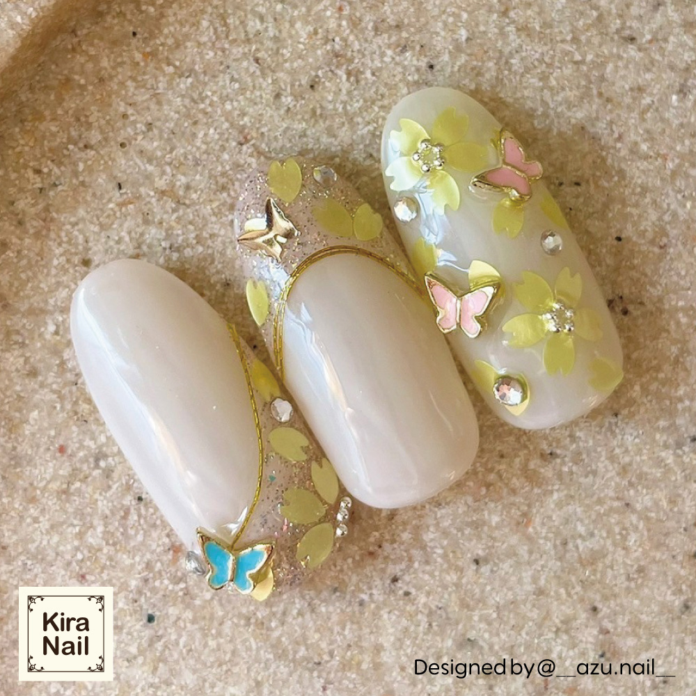 KiraNail HOLOGRAM 花びら ケース入 イエロー HO-SAK-YEL