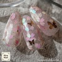 KiraNail HOLOGRAM 花びら ケース入 ホワイトオーロラ HO-SAK-WHO