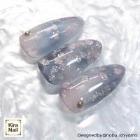 KiraNail HOLOGRAM 花びら ケース入 ラメホワイト HO-SAK-LWH