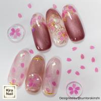 KiraNail HOLOGRAM 花びら ケース入 ラメピンク HO-SAK-LPI