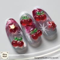 KiraNail ぷっくりチェリー 5個入 PA-CHR-CUT