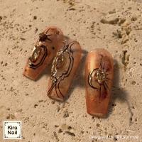 KiraNail ジルコニアパーツセットケース入り 8種類×2個 PA-ZIR-CAS