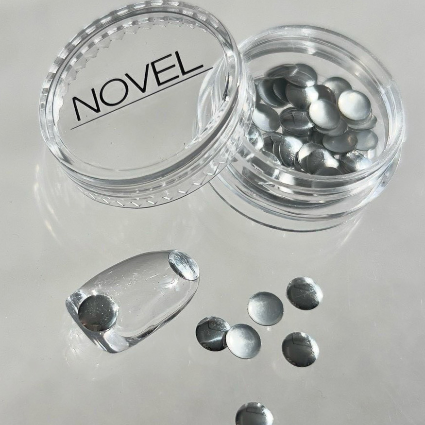 NOVEL スタッズセレクション ブライトシルバー 5mm 0.8g #1976