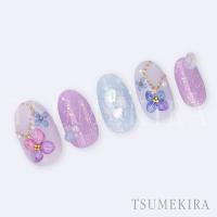 ツメキラ yumiプロデュース 紫陽花 ミニサイズ ビビッド NN-YMI-005