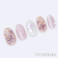 ツメキラ yumiプロデュース 紫陽花 ミニサイズ スモーキー NN-YMI-006