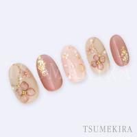 ツメキラ yumiプロデュース 紫陽花 ミニサイズ ナチュラル NN-YMI-007