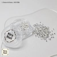 KiraNail リーフ型くりぬきスタッズ 2.0mm シルバー 500P ST-5SH-L20