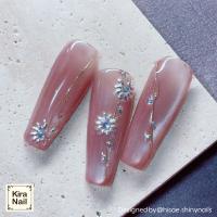 KiraNail リーフ型くりぬきスタッズ 2.0mm シルバー 500P ST-5SH-L20