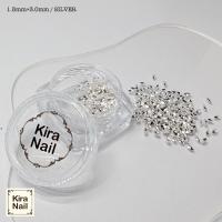 KiraNail リーフ型くりぬきスタッズ 3.0mm シルバー 500P ST-5SH-L30