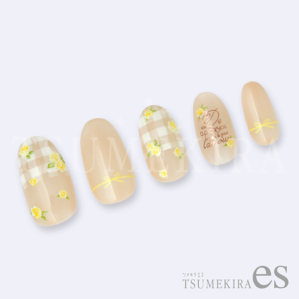 ツメキラes 小花 イエロー ES-SFL-005