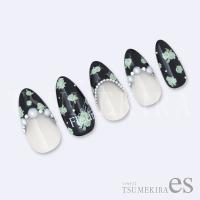 ツメキラes 小花 グリーン ES-SFL-006