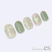 ツメキラes 小花 グリーン ES-SFL-006