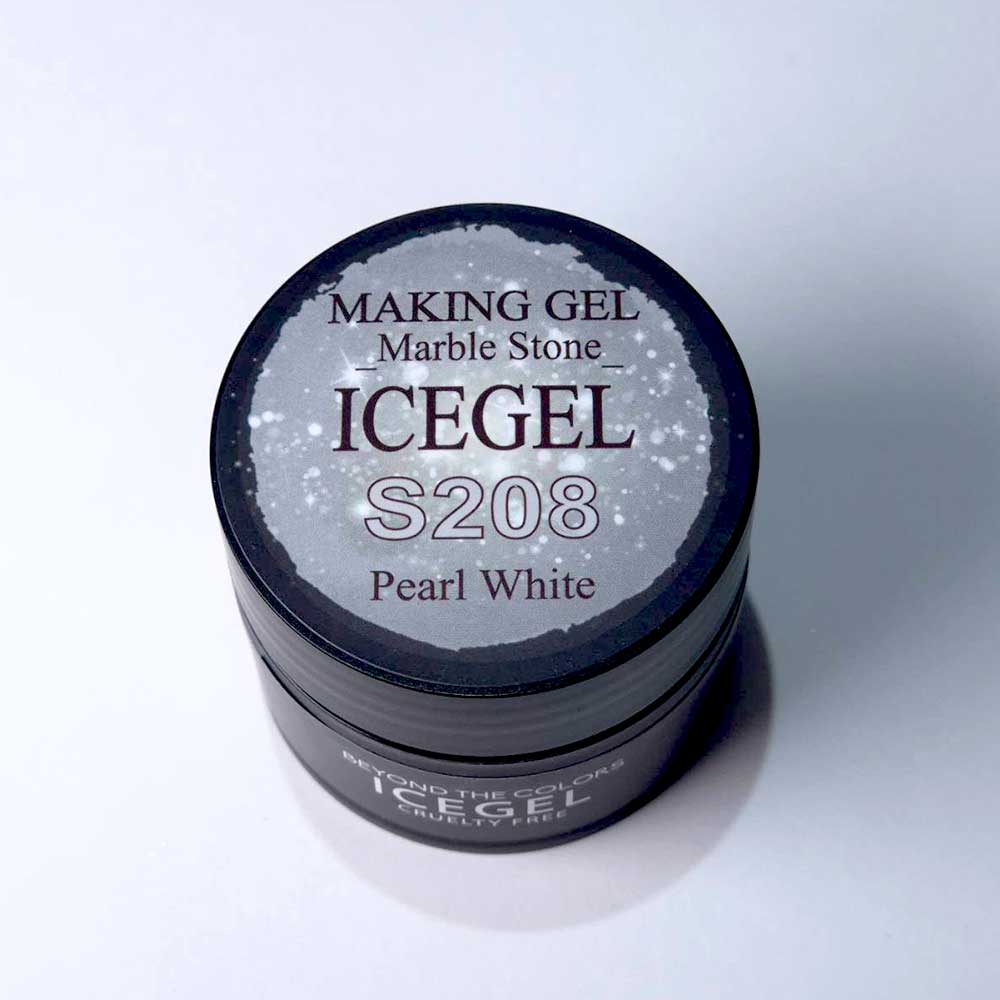ICE GEL ABLACK メーキングジェル 15g S208 パールホワイト