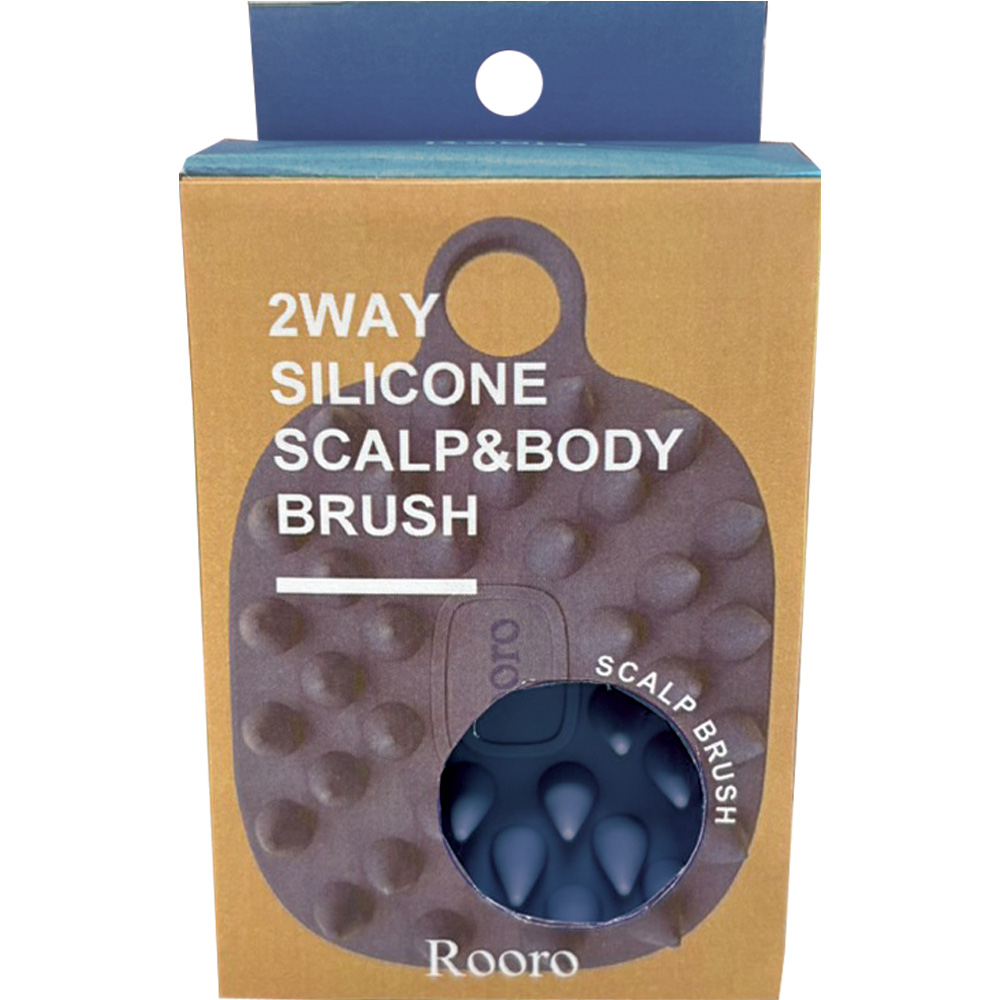 ローロ シリコン 2wayスカルプ&ボディブラシ コンパクトサイズ RO-SBS