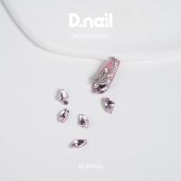 D.nail デコレーションストーン DC-68 10×6mm エッジカット ピンク #38114
