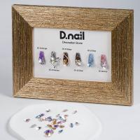 D.nail デコレーションストーン DC-68 10×6mm エッジカット ピンク #38114