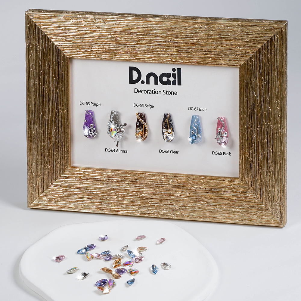 D.nail デコレーションストーン DC-64 10×6mm エッジカット オーロラ #38110
