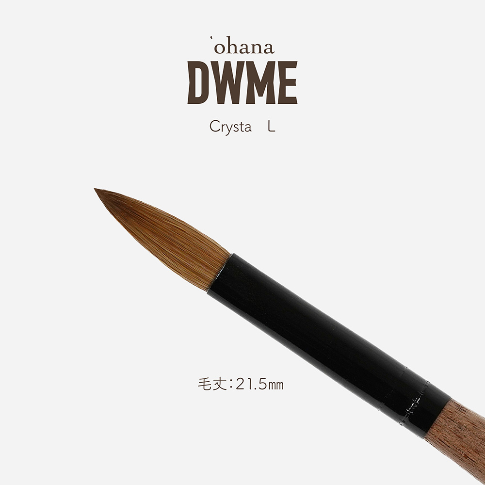 ‘ohana×DWME スカルプチュアブラシ クリスタル L #8922